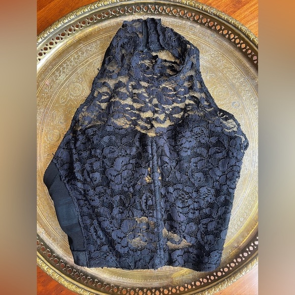 Vintage Other - Vintage Black Ceduxion lace corset 1990s medium